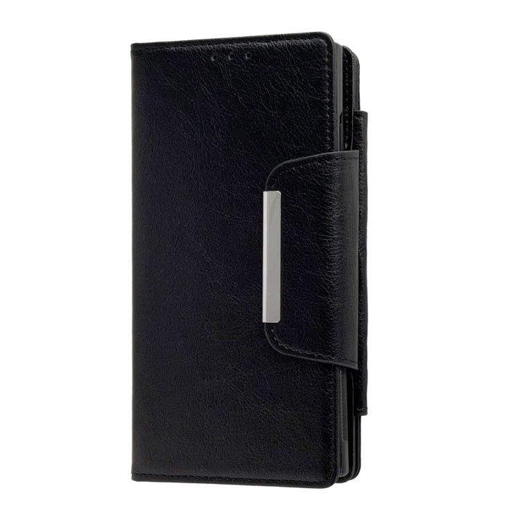 For Samsung Galaxy S24 Ultra 5G Multifunctional 7-Card Wallet Leather Phone Case(Black)