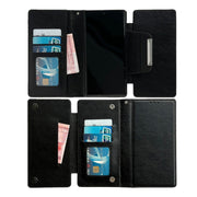 For Samsung Galaxy S24 Ultra 5G Multifunctional 7-Card Wallet Leather Phone Case(Black)