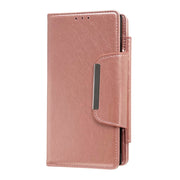 For Samsung Galaxy S24 Ultra 5G Multifunctional 7-Card Wallet Leather Phone Case(Rose Gold)