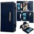 For Samsung Galaxy S24 Ultra 5G Multifunctional 7-Card Wallet Leather Phone Case(Royal Blue) - Galaxy S24 Ultra 5G Cases by PMC Jewellery | Online Shopping South Africa | PMC Jewellery | Buy Now Pay Later Mobicred