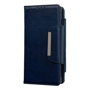 For Samsung Galaxy S24 5G Multifunctional 7-Card Wallet Leather Phone Case(Royal Blue)