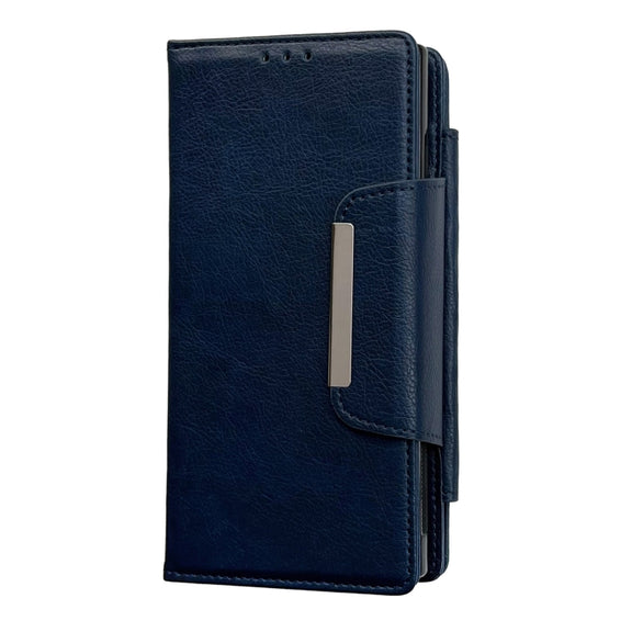 For Samsung Galaxy S24 5G Multifunctional 7-Card Wallet Leather Phone Case(Royal Blue)