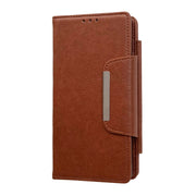 For Samsung Galaxy S24 5G Multifunctional 7-Card Wallet Leather Phone Case(Brown)