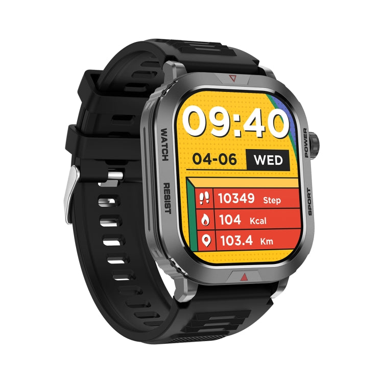 ZW66 2.01 inch BT5.1 Fitness Wellness Smart Watch, Support Bluetooth Call / Sleep / Blood Oxygen / Heart Rate / Blood Pressure Health Monitor(Black) - Android Watch by PMC TechLife | Online Shopping South Africa | PMC TechLife | Buy Now Pay Later Mobicred