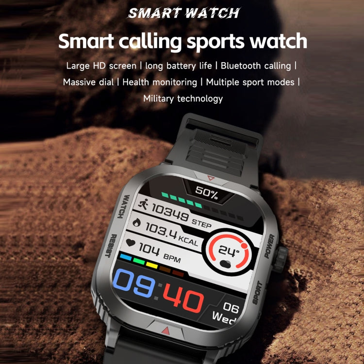 ZW66 2.01 inch BT5.1 Fitness Wellness Smart Watch, Support Bluetooth Call / Sleep / Blood Oxygen / Heart Rate / Blood Pressure Health Monitor(Silver)