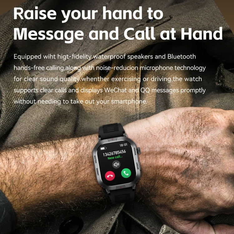 ZW66 2.01 inch BT5.1 Fitness Wellness Smart Watch, Support Bluetooth Call / Sleep / Blood Oxygen / Heart Rate / Blood Pressure Health Monitor(Silver) - Android Watch by PMC TechLife | Online Shopping South Africa | PMC TechLife | Buy Now Pay Later Mobicred