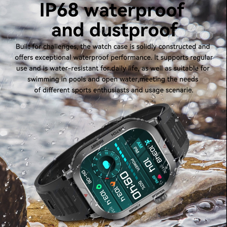 ZW66 2.01 inch BT5.1 Fitness Wellness Smart Watch, Support Bluetooth Call / Sleep / Blood Oxygen / Heart Rate / Blood Pressure Health Monitor(Silver)