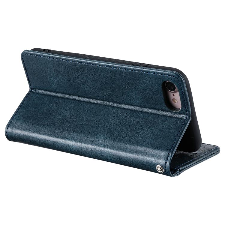 For iPhone 16e Simple 6-Card Wallet Leather Phone Case(Navy Blue) - iPhone 16e Cases by PMC TechLife | Online Shopping South Africa | PMC TechLife | Buy Now Pay Later Mobicred