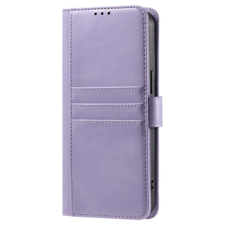 For iPhone 16e Simple 6-Card Wallet Leather Phone Case(Purple)
