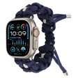 For Apple Watch Ultra 2 49mm Screw Nut Braided Paracord Watch Band(Blue) - free shipping - PMC TechLife - Order now!