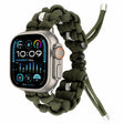 For Apple Watch Ultra 2 49mm Screw Nut Braided Paracord Watch Band(Green) - Watch Bands by PMC TechLife | Online Shopping South Africa | PMC TechLife | Buy Now Pay Later Mobicred