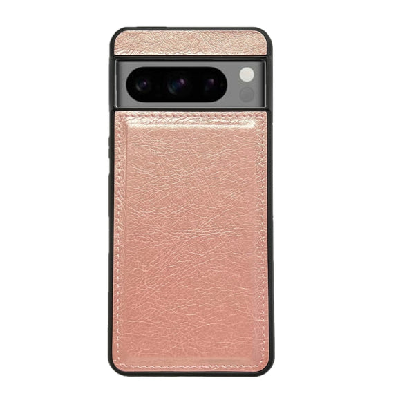 For Google Pixel 9 Pro XL Cowhide Texture Back Cover Phone Case(Rose Gold)