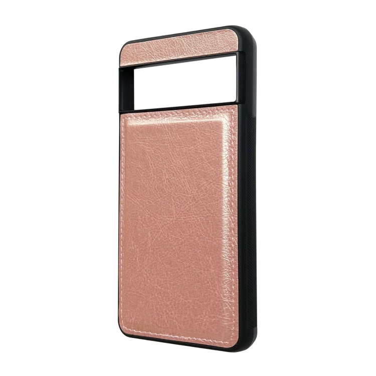For Google Pixel 9 / Pixel 9 Pro Cowhide Texture Back Cover Phone Case(Rose Gold) - Google Cases by PMC TechLife | Online Shopping South Africa | PMC TechLife | Buy Now Pay Later Mobicred