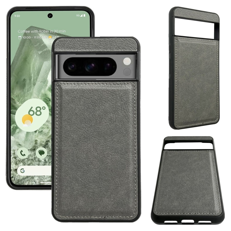 For Google Pixel 9 Pro XL Multifunctional 7-Card Wallet Leather Phone Case(Grey) - Google Cases by PMC TechLife | Online Shopping South Africa | PMC TechLife | Buy Now Pay Later Mobicred