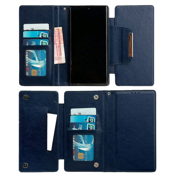 For Google Pixel 9 Pro XL Multifunctional 7-Card Wallet Leather Phone Case(Royal Blue)
