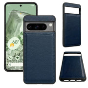 For Google Pixel 8 Multifunctional 7-Card Wallet Leather Phone Case(Royal Blue)