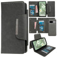 For Google Pixel 7a Multifunctional 7-Card Wallet Leather Phone Case(Grey) - Google Cases by PMC TechLife | Online Shopping South Africa | PMC TechLife | Buy Now Pay Later Mobicred