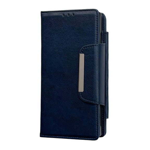 For Google Pixel 7 Multifunctional 7-Card Wallet Leather Phone Case(Royal Blue)