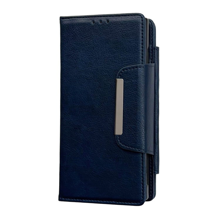For Google Pixel 6a Multifunctional 7-Card Wallet Leather Phone Case(Royal Blue) - Google Cases by PMC TechLife | Online Shopping South Africa | PMC TechLife | Buy Now Pay Later Mobicred