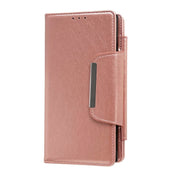 For Google Pixel 6 Pro Multifunctional 7-Card Wallet Leather Phone Case(Rose Gold)