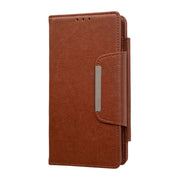For Google Pixel 6 Pro Multifunctional 7-Card Wallet Leather Phone Case(Brown)