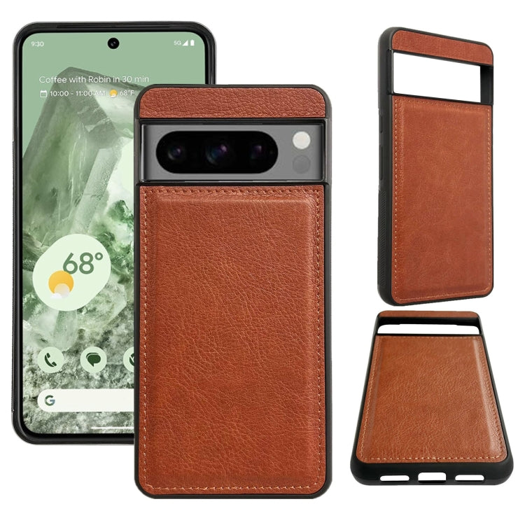 For Google Pixel 6 Pro Multifunctional 7-Card Wallet Leather Phone Case(Brown)