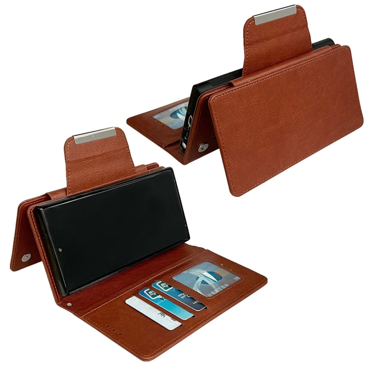 For Google Pixel 6 Multifunctional 7-Card Wallet Leather Phone Case(Brown) - Google Cases by PMC TechLife | Online Shopping South Africa | PMC TechLife | Buy Now Pay Later Mobicred