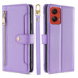 For Motorola Moto G Stylus 5G 2024 Sheep Texture Cross-body Zipper Wallet Leather Phone Case(Purple) - Motorola Cases by PMC TechLife | Online Shopping South Africa | PMC TechLife | Buy Now Pay Later Mobicred