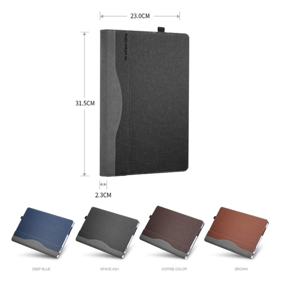 For Microsoft Surface Laptop 6 15 inch Laptop PU Leather Protective Case(Deep Blue)