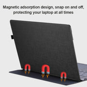 For Microsoft Surface Laptop 6 13.5 inch Laptop PU Leather Protective Case(Space Ash)