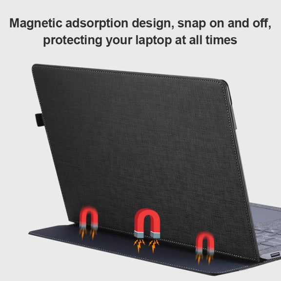 For Microsoft Surface Laptop 6 15 inch Laptop PU Leather Protective Case(Coffee Color)