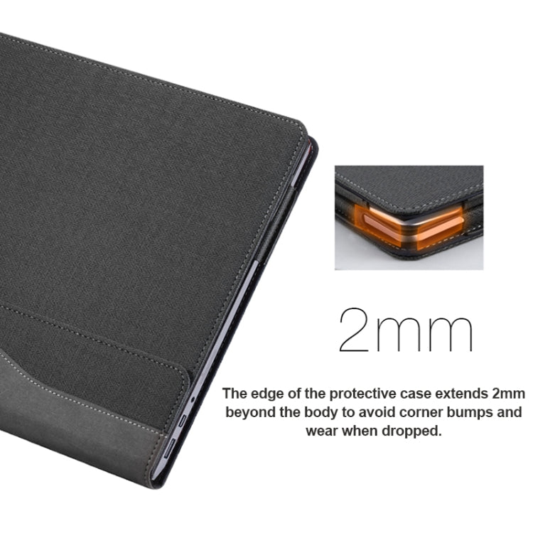 For Microsoft Surface Laptop 6 15 inch Laptop PU Leather Protective Case(Deep Blue) - Others by PMC TechLife | Online Shopping South Africa | PMC TechLife | Buy Now Pay Later Mobicred