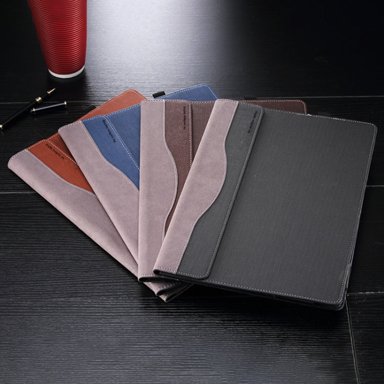For Microsoft Surface Laptop 6 13.5 inch Laptop PU Leather Protective Case(Space Ash)