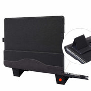 For Microsoft Surface Book 3 / 2 / 1 13.5 inch Cloth Texture Laptop Leather Case With Stand Function(Black)