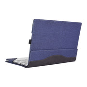 For Microsoft Surface Book 3 / 2 15 inch Cloth Texture Laptop Leather Case With Stand Function(Blue)