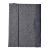 For Microsoft Surface Laptop 6 15 inch Cloth Texture Laptop Leather Protective Case(Space Ash)