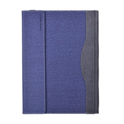 For Lenovo ThinkPad X1 Carbon Gen 9 Cloth Texture Laptop Leather Protective Case(Deep Blue)