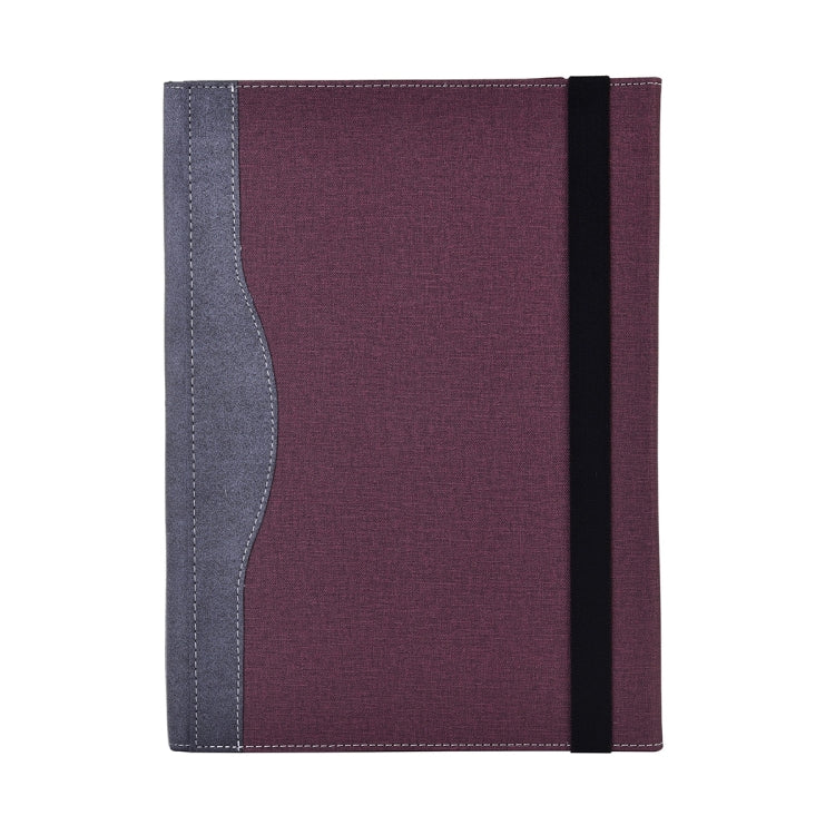 For Lenovo ThinkPad X1 Yoga Gen 8 14 inch Cloth Texture Laptop Leather Protective Case(Wine Red)