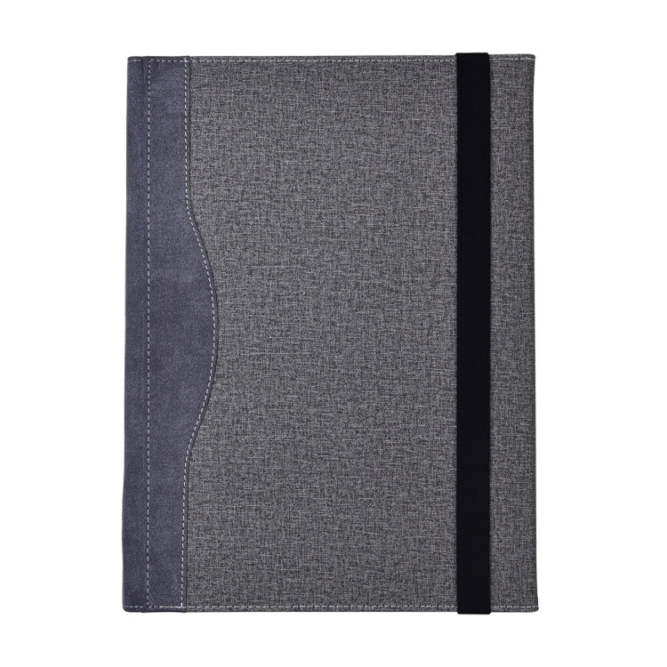 For Lenovo ThinkPad X1 Yoga Gen 5 Cloth Texture Laptop Leather Protective Case(Space Ash)