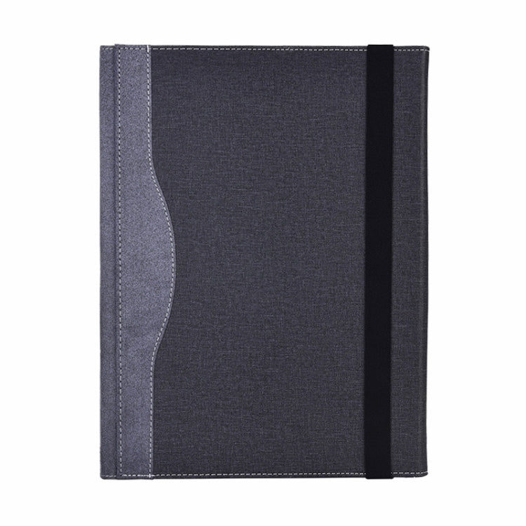 For Lenovo ThinkPad X1 Yoga Gen 4 Cloth Texture Laptop Leather Protective Case(Black)