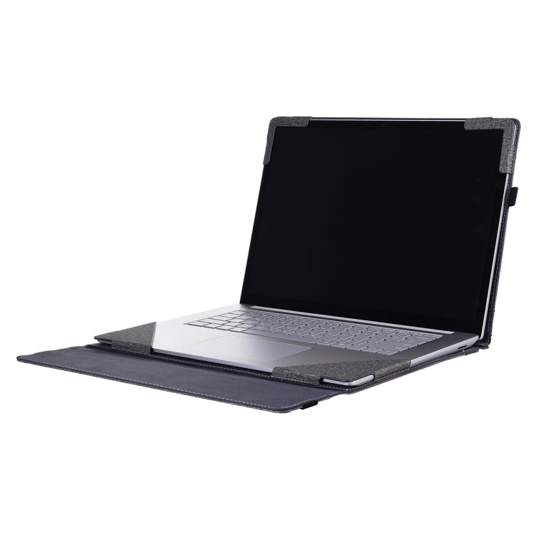 For Lenovo ThinkPad X1 Carbon 14 Gen 6 Cloth Texture Laptop Leather Protective Case(Space Ash)