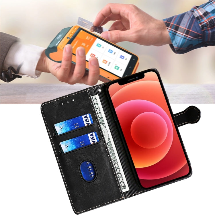 For Motorola Edge 5G 2024 Skin Feel Magnetic Buckle Leather Phone Case(Black)