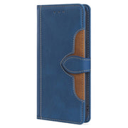 For Motorola Edge 5G 2024 Skin Feel Magnetic Buckle Leather Phone Case(Blue)
