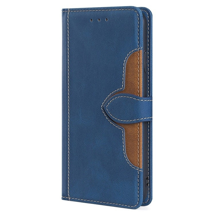 For Motorola Edge 5G 2024 Skin Feel Magnetic Buckle Leather Phone Case(Blue)