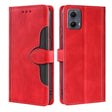 For Motorola Edge 5G 2024 Skin Feel Magnetic Buckle Leather Phone Case(Red) - Motorola Cases by PMC Jewellery | Online Shopping South Africa | PMC Jewellery | Buy Now Pay Later Mobicred