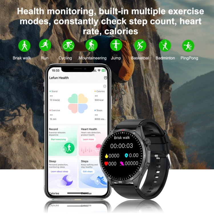 LEMFO GTS4/LT09 1.5 inch IP67 Fitness Wellness Smart Watch Support Bluetooth Call / Sleep / Blood Oxygen / Heart Rate Health Monitor, Silicone Strap(Silver)