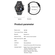 LEMFO GTS4/LT09 1.5 inch IP67 Fitness Wellness Smart Watch Support Bluetooth Call / Sleep / Blood Oxygen / Heart Rate Health Monitor, Silicone Strap(Silver)
