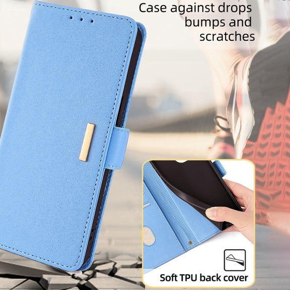 For Huawei Pura 70 Pro / 70 Pro+ 5G Crossbody Chain Leather Phone Case(Blue)