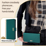 For Huawei Pura 70 Pro / 70 Pro+ 5G Crossbody Chain Leather Phone Case(Green)