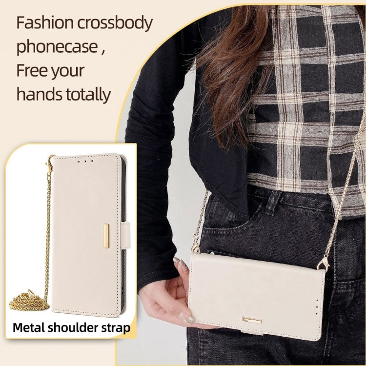 For Huawei Pura 70 Pro / 70 Pro+ 5G Crossbody Chain Leather Phone Case(White)